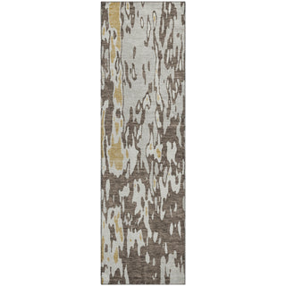 Piper Looms Mayfield Abstract AMF957 Brown Machine Washable Area Rug Runner Main Image