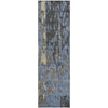Piper Looms Mayfield Abstract AMF957 Denim Machine Washable Area Rug Runner Main Image