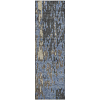 Piper Looms Mayfield Abstract AMF957 Denim Machine Washable Area Rug Runner Main Image