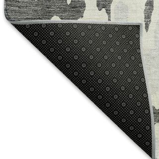 Piper Looms Mayfield Abstract AMF957 Gray Machine Washable Area Rug Backing Image