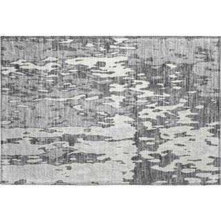 Piper Looms Mayfield Abstract AMF957 Gray Machine Washable Area Rug Scatter Main Image
