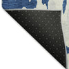 Piper Looms Mayfield Abstract AMF957 Navy Machine Washable Area Rug Backing Image