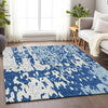 Piper Looms Mayfield Abstract AMF957 Navy Machine Washable Area Rug Lifestyle Image Feature