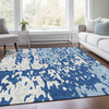 Piper Looms Mayfield Abstract AMF957 Navy Machine Washable Area Rug Lifestyle Image Feature