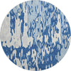 Piper Looms Mayfield Abstract AMF957 Navy Machine Washable Area Rug Round Main Image