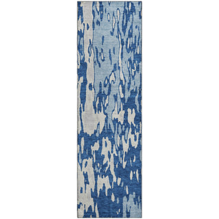 Piper Looms Mayfield Abstract AMF957 Navy Machine Washable Area Rug Runner Main Image