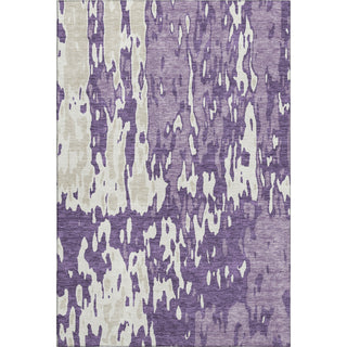 Piper Looms Mayfield Abstract AMF957 Purple Machine Washable Area Rug main image