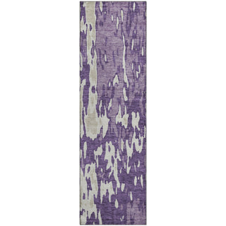 Piper Looms Mayfield Abstract AMF957 Purple Machine Washable Area Rug Runner Main Image