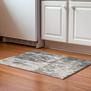 Piper Looms Mayfield Abstract AMF957 Taupe Machine Washable Area Rug Scatter Lifestyle Image Feature