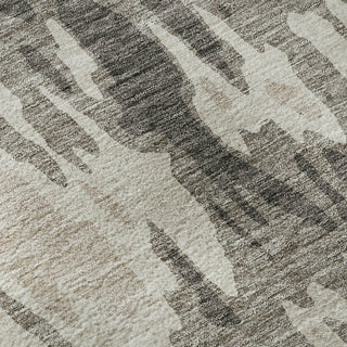 Piper Looms Mayfield Abstract AMF957 Taupe Machine Washable Area Rug Swatch Image
