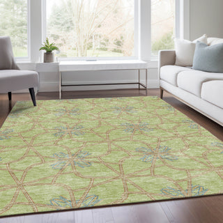Piper Looms Mayfield Geometric AMF958 Aloe Machine Washable Area Rug Lifestyle Image Feature