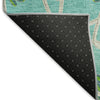 Piper Looms Mayfield Geometric AMF958 Aqua Machine Washable Area Rug Backing Image