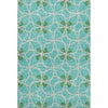 Piper Looms Mayfield Geometric AMF958 Aqua Machine Washable Area Rug main image