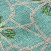 Piper Looms Mayfield Geometric AMF958 Aqua Machine Washable Area Rug Swatch Image