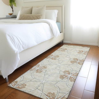 Piper Looms Mayfield Geometric AMF958 Beige Machine Washable Area Rug Runner Lifestyle Image Feature
