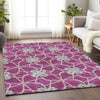 Piper Looms Mayfield Geometric AMF958 Blush Machine Washable Area Rug Lifestyle Image Feature