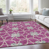 Piper Looms Mayfield Geometric AMF958 Blush Machine Washable Area Rug Lifestyle Image Feature