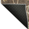 Piper Looms Mayfield Geometric AMF958 Brown Machine Washable Area Rug Backing Image