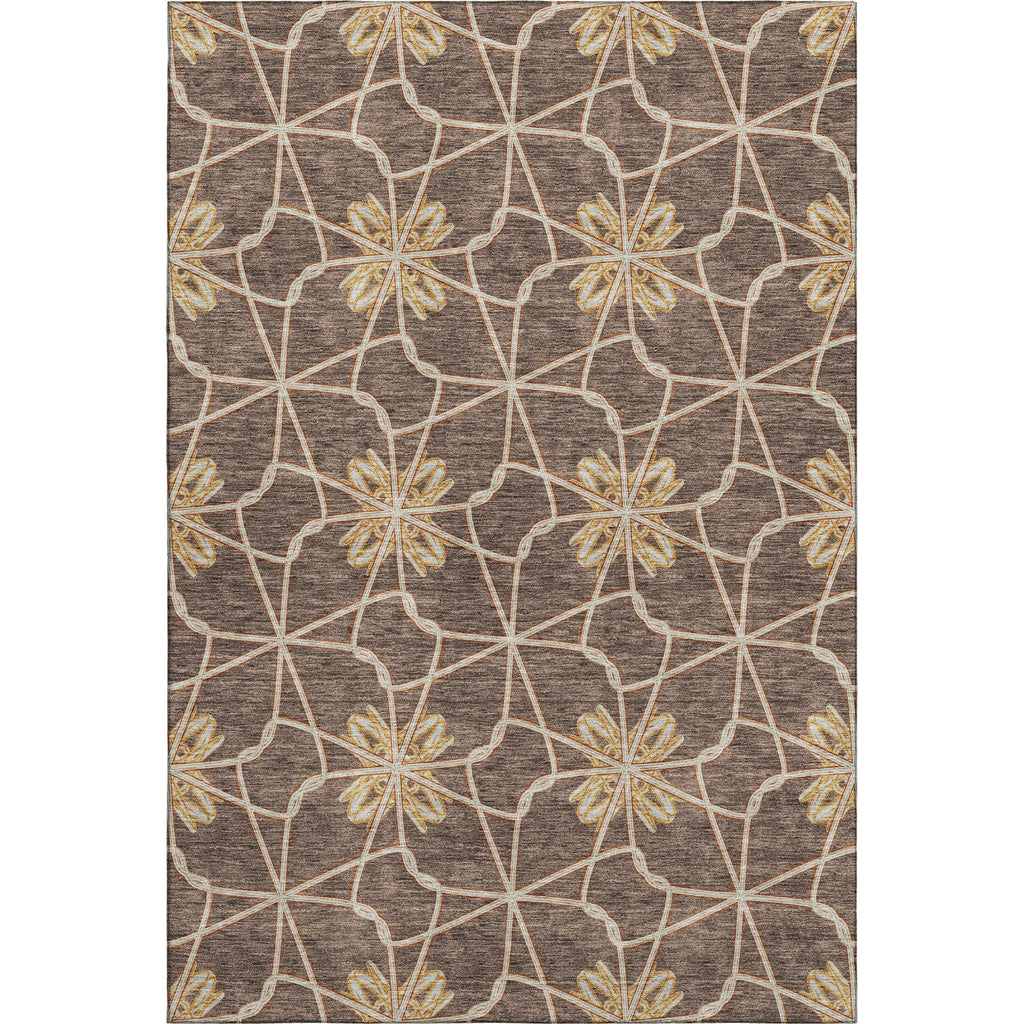 Piper Looms Mayfield Geometric AMF958 Brown Machine Washable Area Rug main image