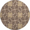 Piper Looms Mayfield Geometric AMF958 Brown Machine Washable Area Rug Round Main Image