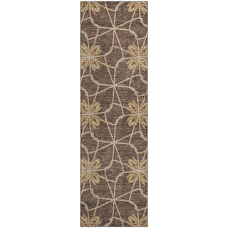 Piper Looms Mayfield Geometric AMF958 Brown Machine Washable Area Rug Runner Main Image