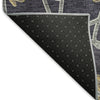Piper Looms Mayfield Geometric AMF958 Charcoal Machine Washable Area Rug Backing Image