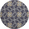 Piper Looms Mayfield Geometric AMF958 Charcoal Machine Washable Area Rug Round Main Image