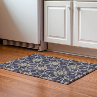 Piper Looms Mayfield Geometric AMF958 Charcoal Machine Washable Area Rug Scatter Lifestyle Image Feature