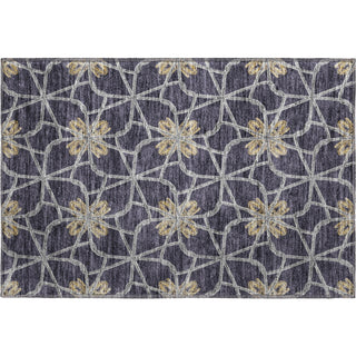 Piper Looms Mayfield Geometric AMF958 Charcoal Machine Washable Area Rug Scatter Main Image