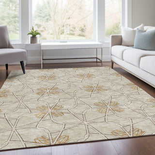 Piper Looms Mayfield Geometric AMF958 Ivory Machine Washable Area Rug Lifestyle Image Feature