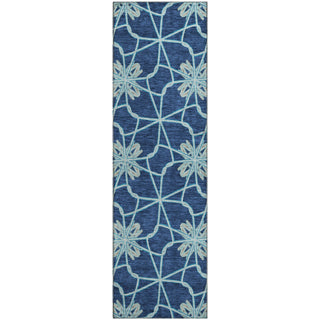 Piper Looms Mayfield Geometric AMF958 Navy Machine Washable Area Rug Runner Main Image