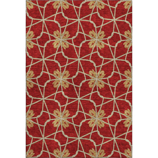 Piper Looms Mayfield Geometric AMF958 Paprika Machine Washable Area Rug main image