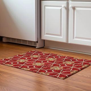Piper Looms Mayfield Geometric AMF958 Paprika Machine Washable Area Rug Scatter Lifestyle Image Feature