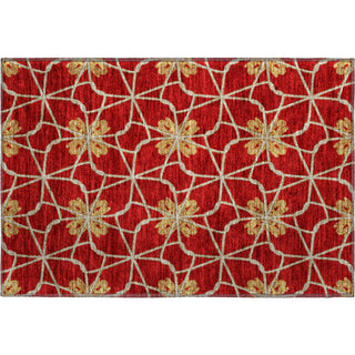 Piper Looms Mayfield Geometric AMF958 Paprika Machine Washable Area Rug Scatter Main Image