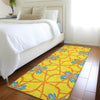 Piper Looms Mayfield Geometric AMF958 Yellow Machine Washable Area Rug Runner Lifestyle Image Feature