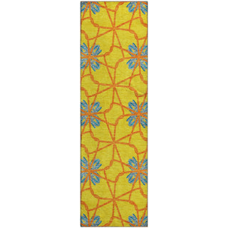 Piper Looms Mayfield Geometric AMF958 Yellow Machine Washable Area Rug Runner Main Image