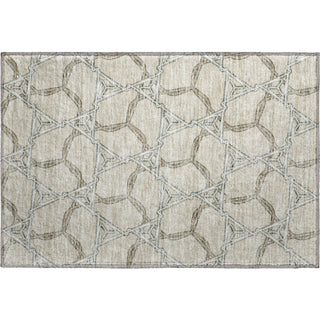 Piper Looms Mayfield Geometric AMF959 Beige Machine Washable Area Rug Scatter Main Image
