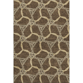 Piper Looms Mayfield Geometric AMF959 Brown Machine Washable Area Rug main image