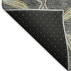 Piper Looms Mayfield Geometric AMF959 Charcoal Machine Washable Area Rug Backing Image
