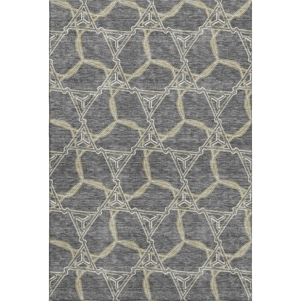 Piper Looms Mayfield Geometric AMF959 Charcoal Machine Washable Area Rug main image