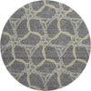 Piper Looms Mayfield Geometric AMF959 Charcoal Machine Washable Area Rug Round Main Image