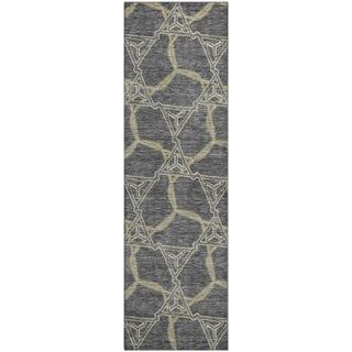Piper Looms Mayfield Geometric AMF959 Charcoal Machine Washable Area Rug Runner Main Image