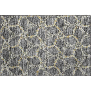 Piper Looms Mayfield Geometric AMF959 Charcoal Machine Washable Area Rug Scatter Main Image