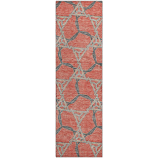 Piper Looms Mayfield Geometric AMF959 Coral Machine Washable Area Rug Runner Main Image
