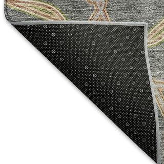 Piper Looms Mayfield Geometric AMF959 Gray Machine Washable Area Rug Backing Image