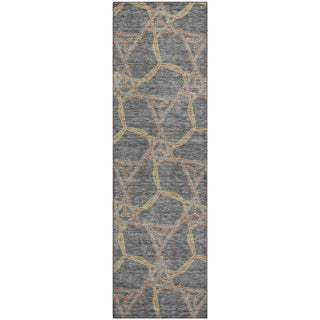 Piper Looms Mayfield Geometric AMF959 Gray Machine Washable Area Rug Runner Main Image
