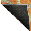 Piper Looms Mayfield Geometric AMF959 Orange Machine Washable Area Rug Backing Image