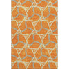 Piper Looms Mayfield Geometric AMF959 Orange Machine Washable Area Rug main image