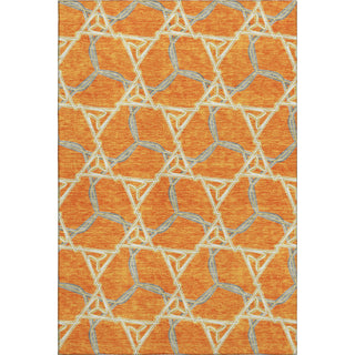 Piper Looms Mayfield Geometric AMF959 Orange Machine Washable Area Rug main image