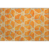 Piper Looms Mayfield Geometric AMF959 Orange Machine Washable Area Rug Scatter Main Image